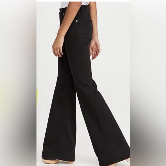 Victoria Beckham Classic Black Wide Leg Jeans Perfect - Picture 8 of 10